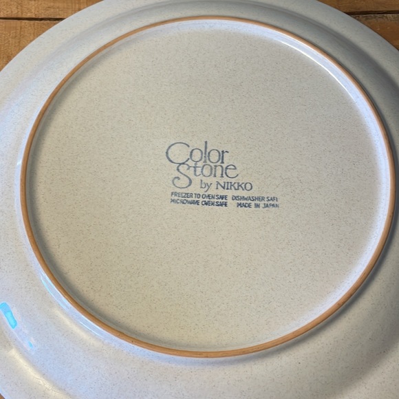 Vintage Japanese Stoneware Floral Plate - Picture 2 of 6